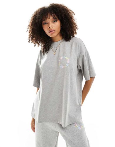 Weekend Collective - T-shirt oversize à logo pastel - chiné - Asos Weekend Collective - Modalova