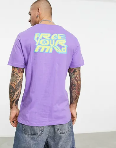WeSC - T-shirt imprimé - Violet - Wesc - Modalova