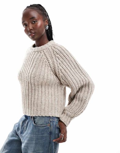 Pull en maille à manches bouffantes - Avoine - Wrangler - Modalova