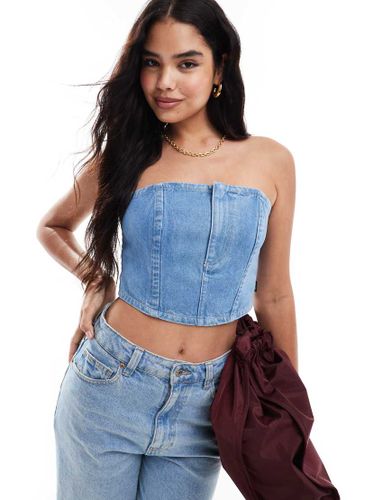 Top en jean style corset - clair - Wrangler - Modalova