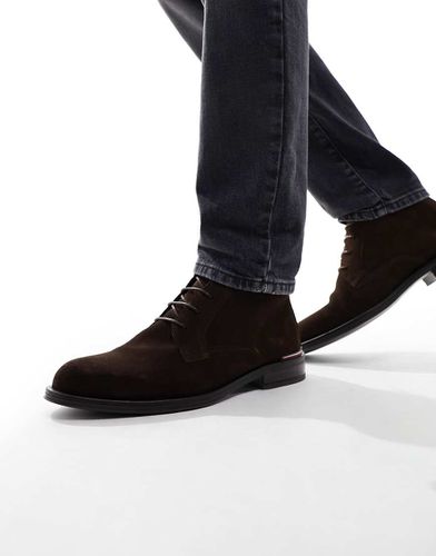 Core - Bottines en cuir suédé - Cacao - Tommy Hilfiger - Modalova