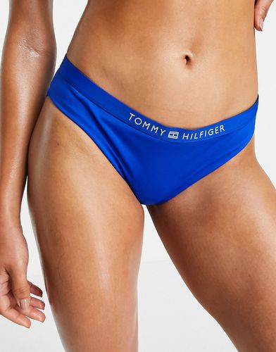 Bas de bikini à logo coupe brésilienne - Bleu ultra - Tommy Hilfiger - Modalova