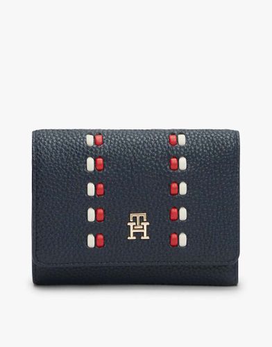 Hilfiger Icon - Portefeuille  trois volets avec monogramme TH - fonc - Tommy Hilfiger - Modalova