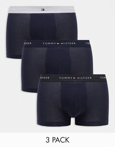 Signature Cotton Essentials - Lot de 3 boxers avec taille colorée - Tommy Hilfiger - Modalova