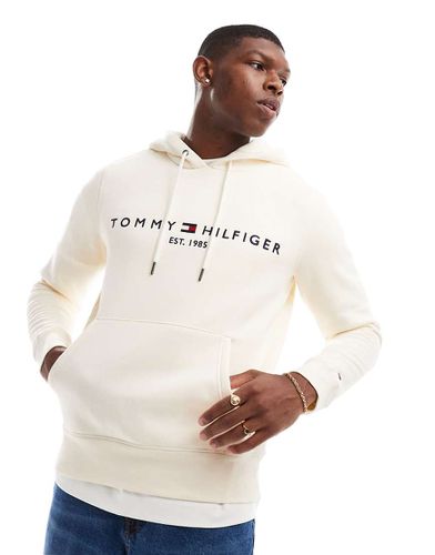 Sweat à capuche à logo - Crème - Tommy Hilfiger - Modalova