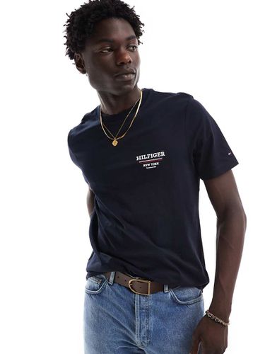 T-shirt avec logo sur la poitrine à gauche - Tommy Hilfiger - Modalova