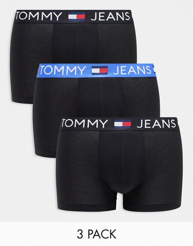 Tommy Jeans - Cotton Essentials - Lot de 3 boxers à ceinture colorée - Tommy Hilfiger - Modalova