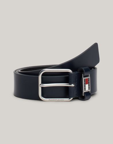 Ceinture en cuir avec plaque - Tommy Jeans - Modalova