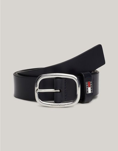 Ceinture en cuir - Noir - Tommy Jeans - Modalova