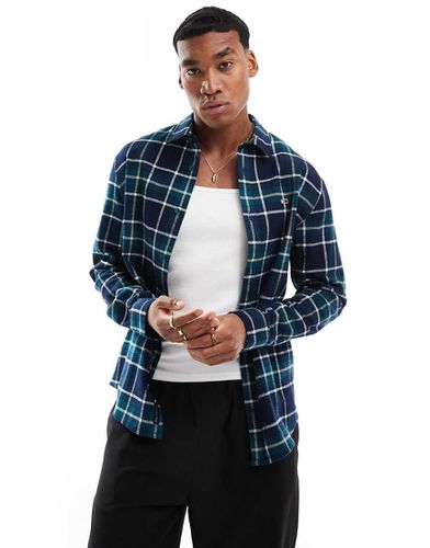 Chemise en flanelle à carreaux coupe décontractée - Bleu et - Tommy Jeans - Modalova