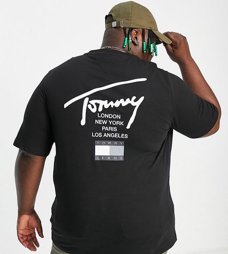 Big & Tall - Modern Signature - T-shirt classique à logo signature - Tommy Jeans - Modalova