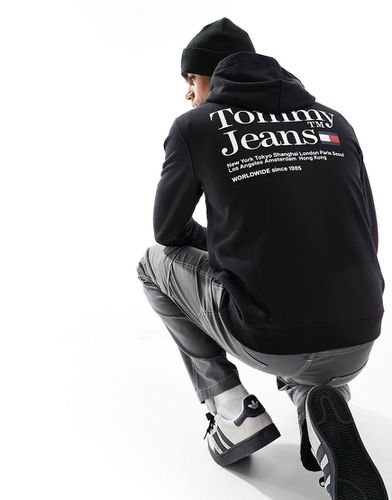 Sweat à capuche coupe classique à logo moderne - Tommy Jeans - Modalova