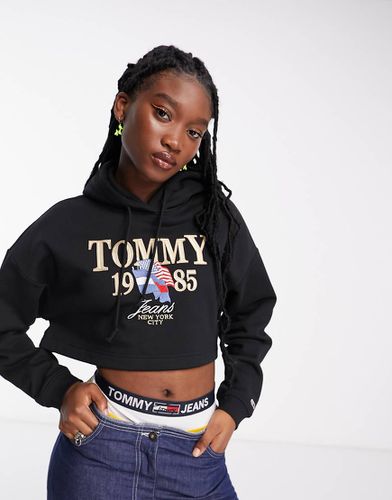 Sweat à capuche court - Tommy Jeans - Modalova