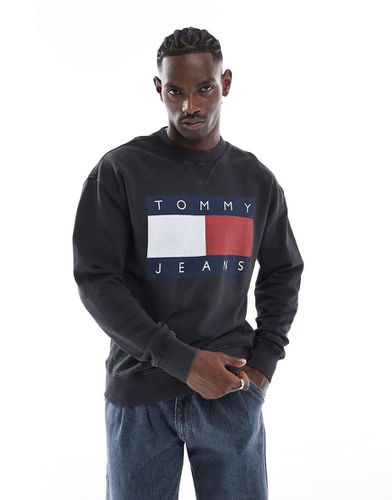 Sweat à grand logo drapeau - Tommy Jeans - Modalova