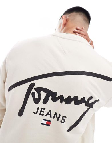 Sweat avec logo signature - cassé - Tommy Jeans - Modalova