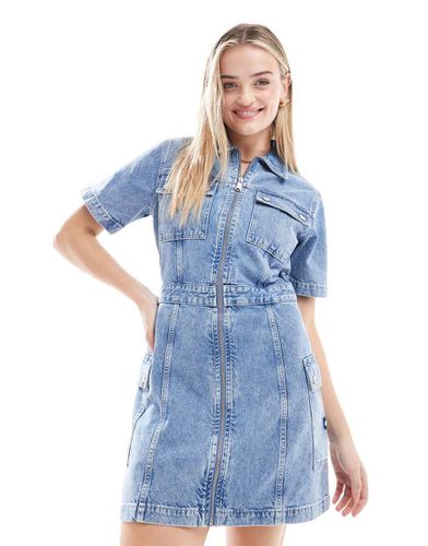 Robe salopette en jean - moyen délavé - Tommy Jeans - Modalova