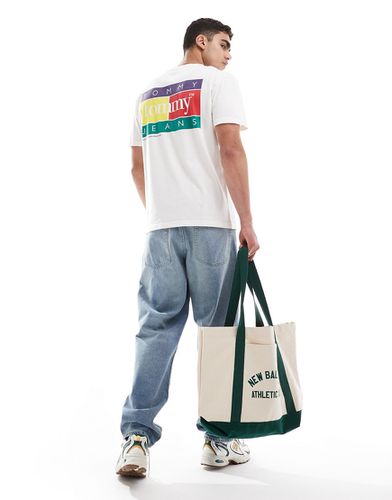 T-shirt à logo imprimé au dos multicolore - Tommy Jeans - Modalova