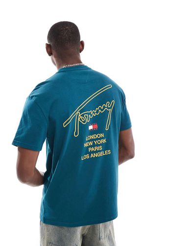 T-shirt avec imprimé villes au dos - Tommy Jeans - Modalova