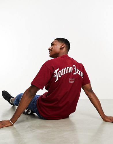 T-shirt décontracté style grunge avec logo arqué au dos - Tommy Jeans - Modalova