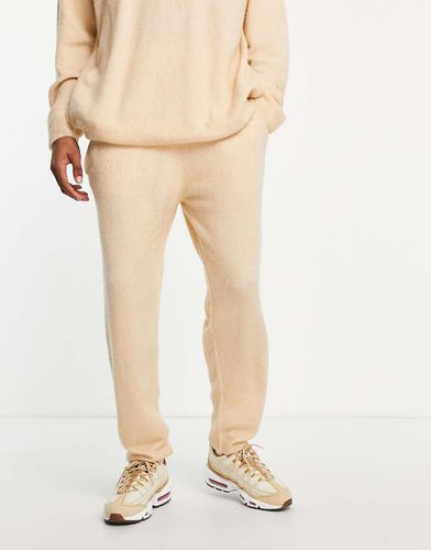 Jogger oversize en maille - Taupe - Topman - Modalova