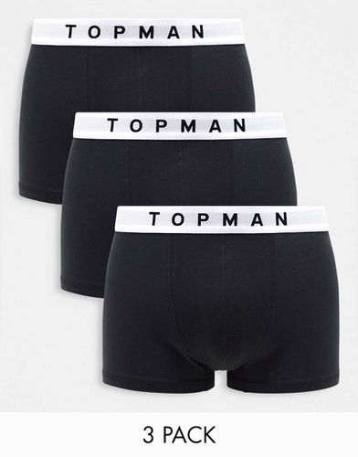 Lot de 3 boxers - à taille blanche - Topman - Modalova