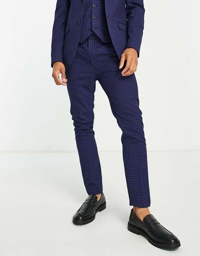 Pantalon de costume de marié ultra skinny à carreaux - Topman - Modalova