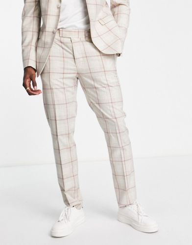 Pantalon de costume skinny à carreaux - Topman - Modalova