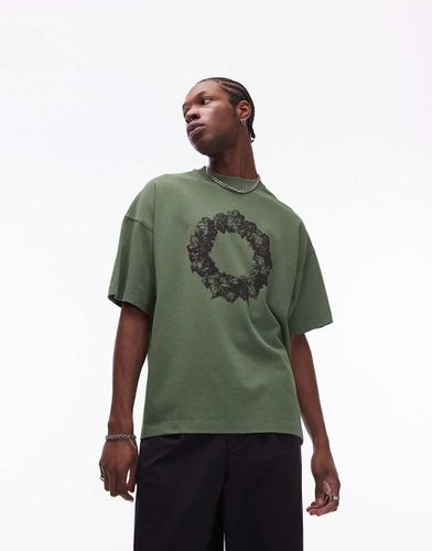 Premium - T-shirt ultra oversize avec inscription Wreath » brodée - Topman - Modalova