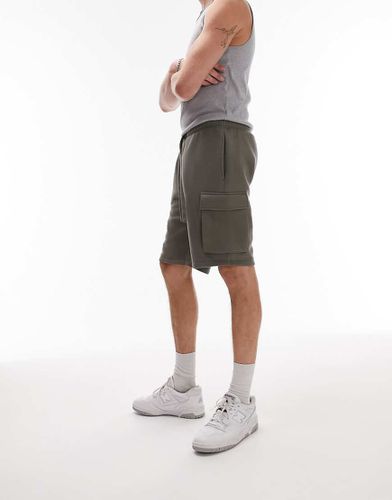 Topman - Short cargo - Kaki-Vert - Topman - Modalova