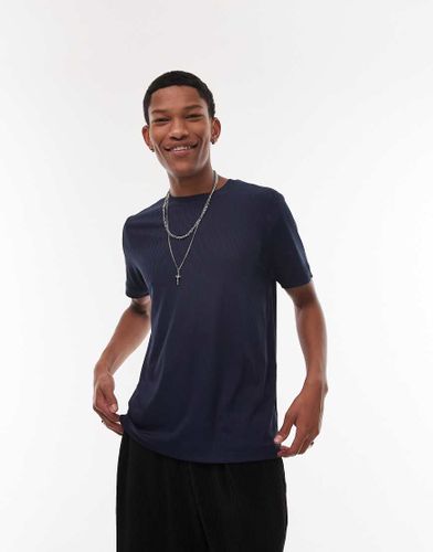 T-shirt côtelé coupe classique - Topman - Modalova