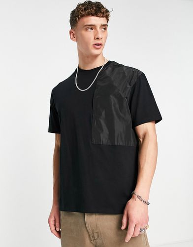 T-shirt oversize avec poche en nylon - Topman - Modalova