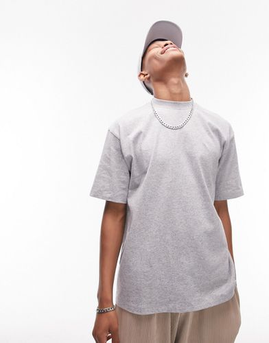 T-shirt oversize - chiné - Topman - Modalova