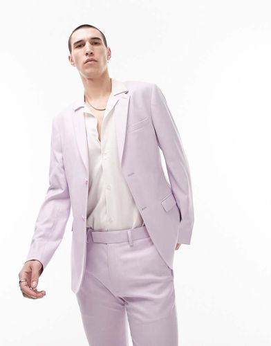 Veste de costume super ajustée - Lilas - Topman - Modalova