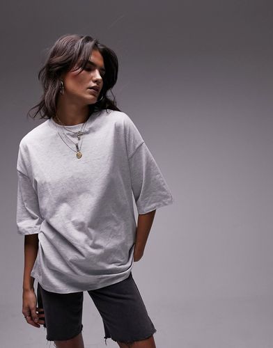 T-shirt oversize - chiné - Topshop - Modalova