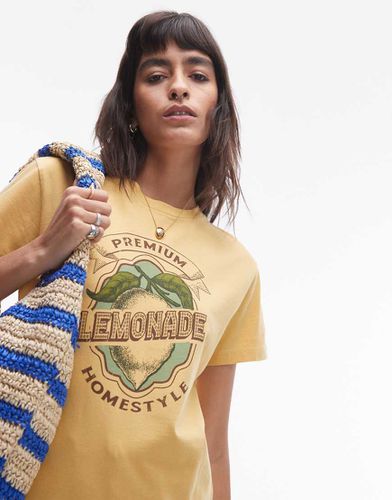 T-shirt à imprimé Lemonade - délavé - Topshop - Modalova