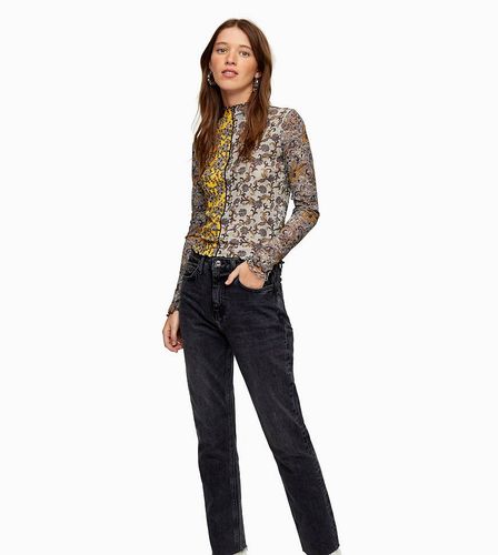 Jean droit - délavé - Topshop Tall - Modalova