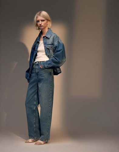 Jean baggy à taille haute - moyen extrême - Topshop - Modalova