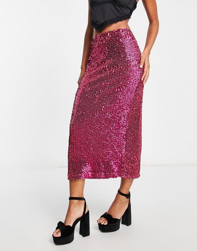 Jupe mi-longue à sequins - vif - Topshop - Modalova