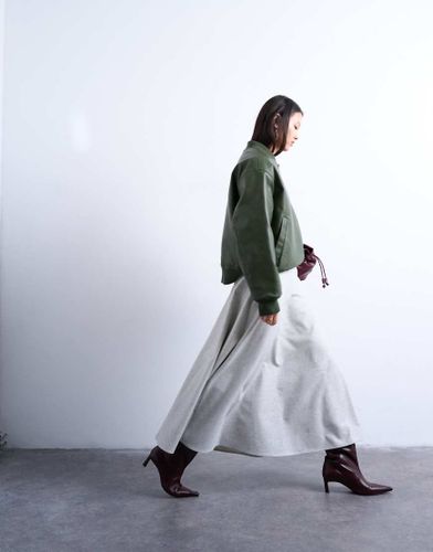 Jupe longue habille coupe trapze volumineuse - Topshop - Modalova