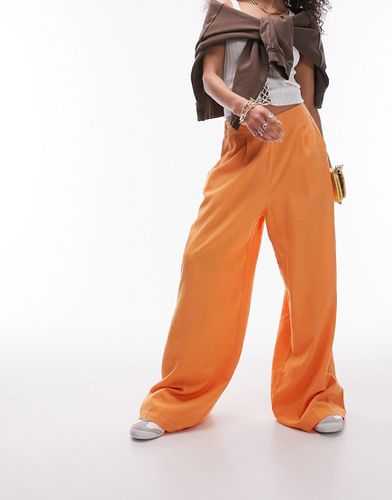 Pantalon ultra ample en lin à taille haute - Topshop - Modalova