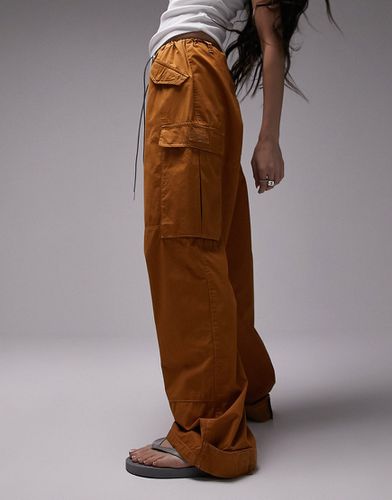 Pantalon cargo oversize coupe bouffante à détails contrastants - Topshop - Modalova