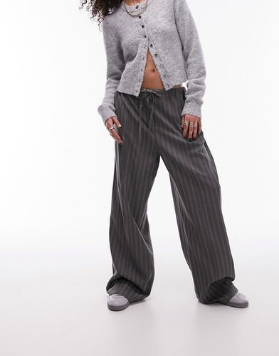 Pantalon de jogging rayé avec cordon de serrage à taille - Topshop - Modalova