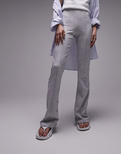 Pantalon d'ensemble évasé de qualité supérieure avec surpiqûres à l'avant - Topshop - Modalova