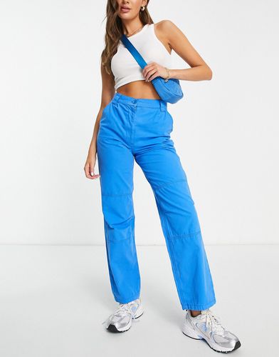 Pantalon droit taille haute en tissu technique - Topshop - Modalova