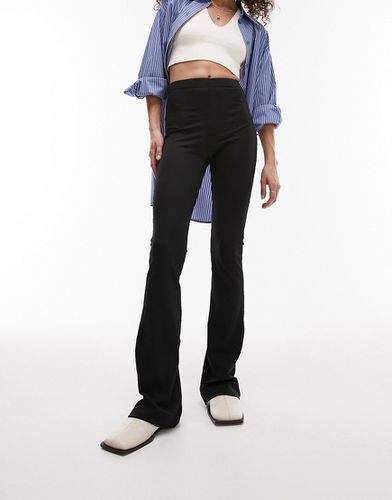 Pantalon évasé côtelé coupe ajustée - Topshop - Modalova