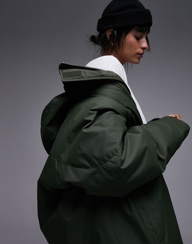 Parka à capuche - Kaki - Topshop - Modalova