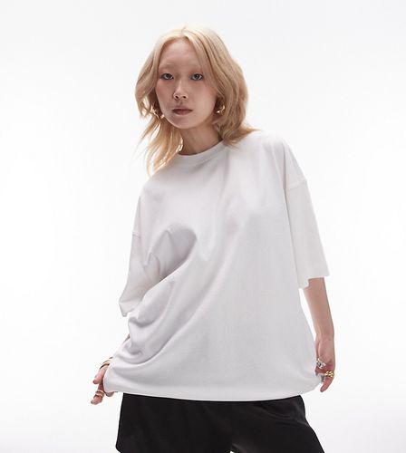 T-shirt oversize à épaules tombantes - Topshop Petite - Modalova