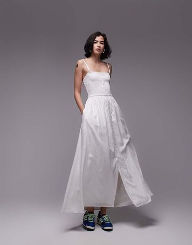 Robe mi-longue boutonnée - Topshop - Modalova