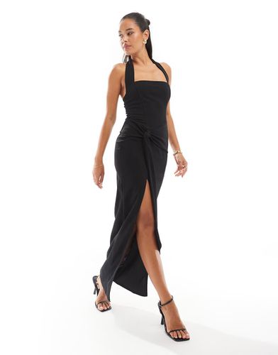 Robe longue à encolure carrée en crêpe - Tfnc - Modalova