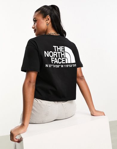 Coordinates - T-shirt crop top avec imprimé au dos - The North Face - Modalova